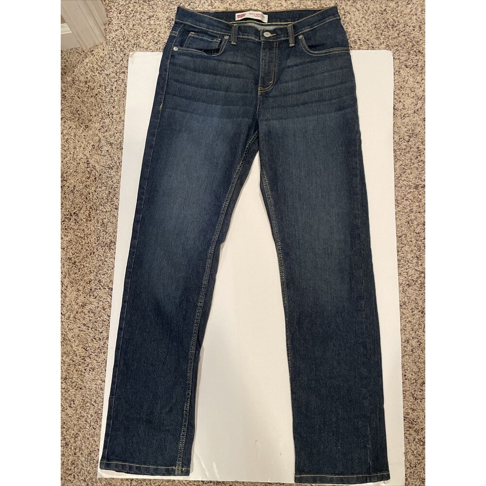 Levi's 502 Regular Fit Tapered Leg Jeans Mens Size 16 Blue 28x28